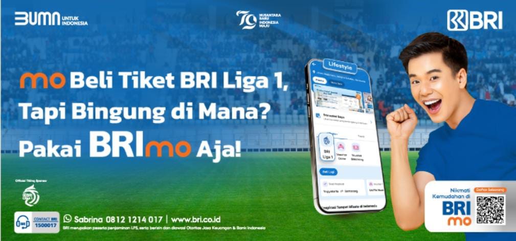 Pesan Tiket Liga 1 Bisa Lewat BRImo