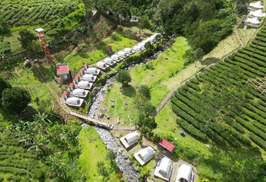 Riverside Camp Gunung Mas Bogor Dilihat dari Udara