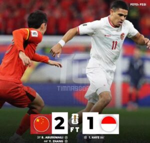 Hasil Akhir Timnas Indonesia VS China