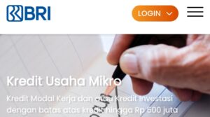 Laman pengajuan KUR BRI Tahun 2025 Melalui Online