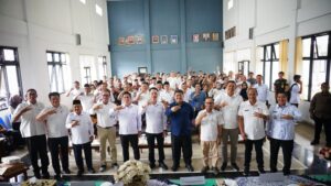 Foto bersama peserta rapat koordinasi lintas sektor yang digelar di aula Dinas PUPRPKP Rejang Lebong, Rabu, 18 Juni 2025