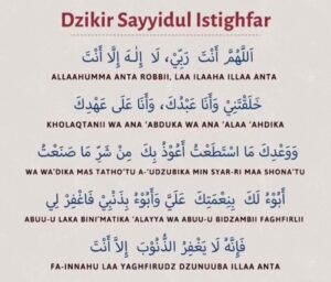 Bacaan Sayyidul Istiqhfar