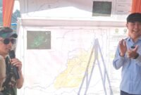 Bupati Rejang Lebong melaunching cetak sawah rakyat di Desa Tanjung Gelang Kecamatan Kota Padang