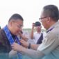 Kepala Kantor Wilayah BPN Provinsi Bengkulu, Indera Imanuddin, bersama jajarannya saat menyambut Wamen Ossy