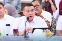 Wamen Ossy saat Mengikut Rakor Tingkat Menteri yang Dilaksanakan di Bengkulu